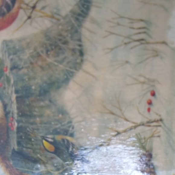 Vintage woodland critters shellac handmade wall decor birds duck chipmunk snail - Picture 11 of 11